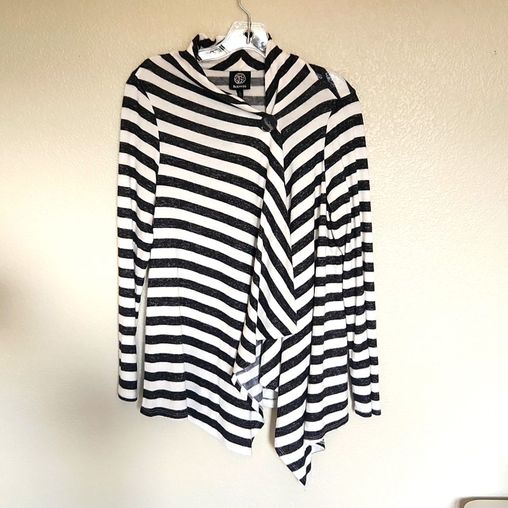 Bobeau single button striped cardigan, NWOT